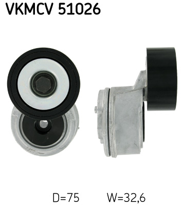 Belt Tensioner, V-ribbed belt - VKMCV 51026 SKF